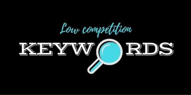 low competition keywords 1
