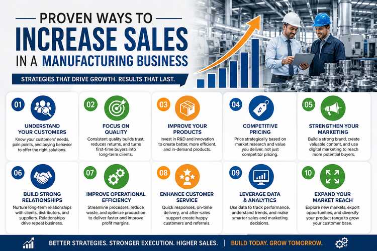 Ways to Increase Sales in a Manufacturing Business